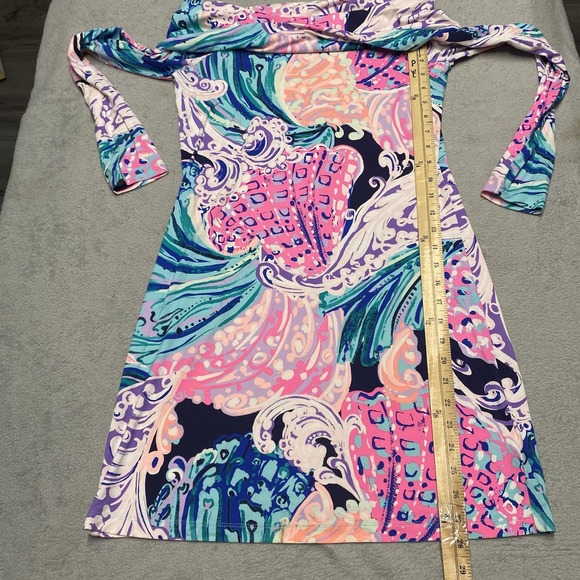 Lilly Pulitzer Trisha‎ Dress Small All That She Wants Off The Shoulder Read - Picture 5 of 8